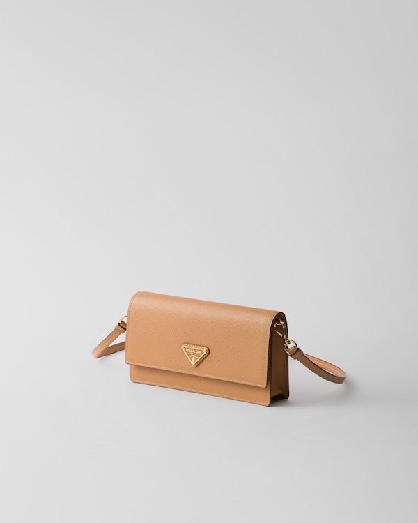 Saffiano leather mini-bag - Natural Saffiano leather mini-bag - Natural