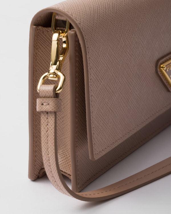 Saffiano leather mini-bag - Powder Pink Saffiano leather mini-bag - Powder Pink