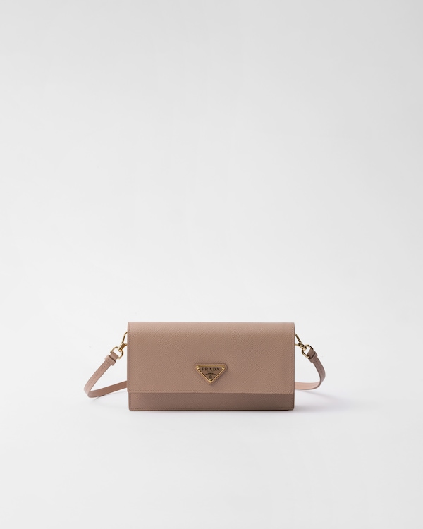 Saffiano leather mini-bag - Powder Pink Saffiano leather mini-bag - Powder Pink