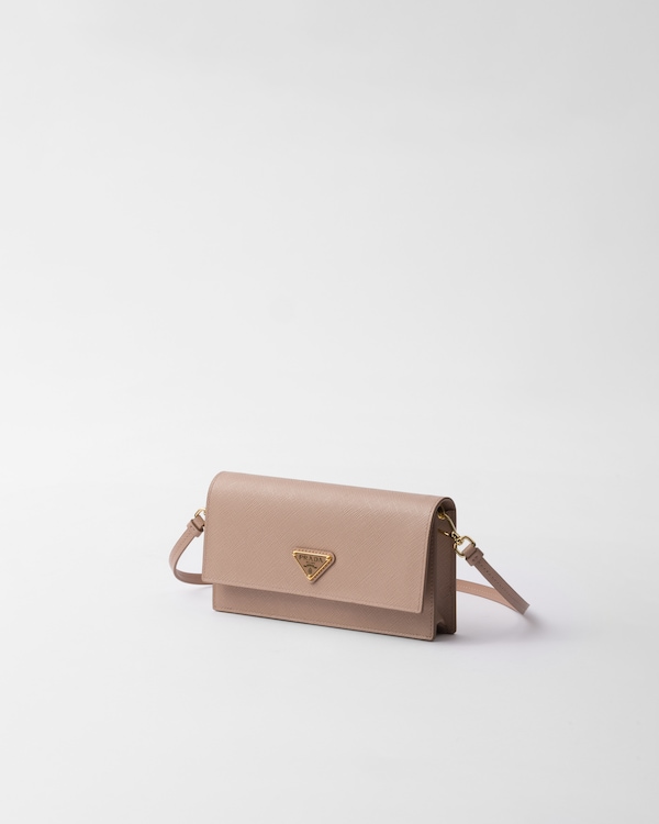 Saffiano leather mini-bag - Powder Pink Saffiano leather mini-bag - Powder Pink