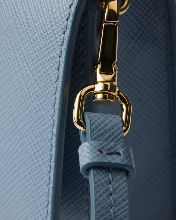 Saffiano leather mini-bag - Astral Blue Saffiano leather mini-bag - Astral Blue
