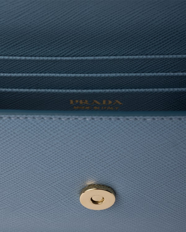 Saffiano leather mini-bag - Astral Blue Saffiano leather mini-bag - Astral Blue