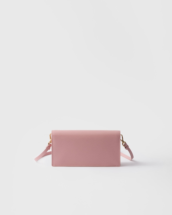 Saffiano leather mini-bag - Peach Saffiano leather mini-bag - Peach