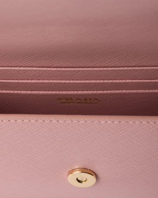 Saffiano leather mini-bag - Peach Saffiano leather mini-bag - Peach