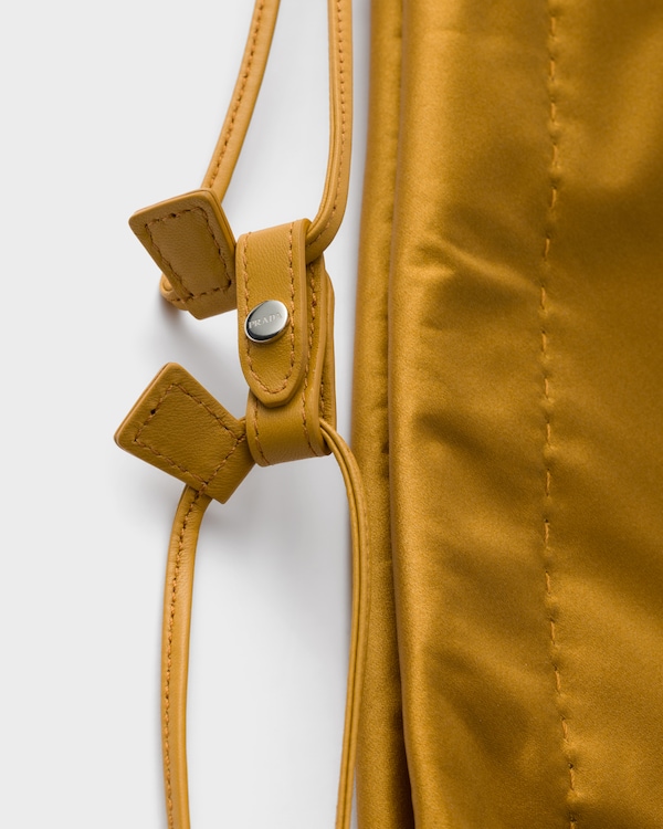 Prada Wish silk duchesse pouch - Whiskey Prada Wish silk duchesse pouch - Whiskey