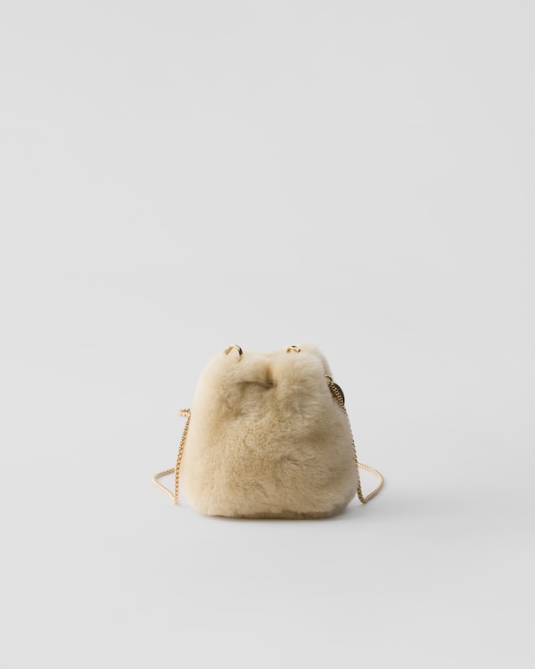 Sheepskin mini pouch - Ecru Sheepskin mini pouch - Ecru