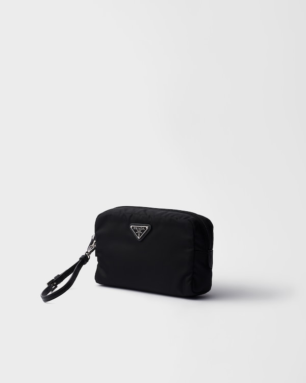 Small Re-Nylon pouch - Black Small Re-Nylon pouch - Black