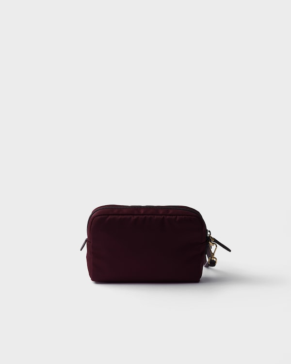 Small Re-Nylon pouch - Burgundy Small Re-Nylon pouch - Burgundy
