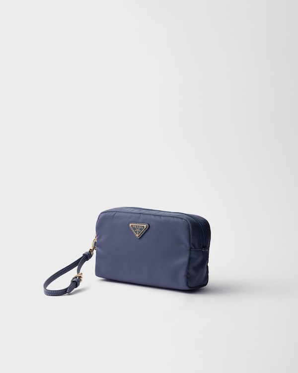 Small Re-Nylon pouch - Aviation Blue Small Re-Nylon pouch - Aviation Blue