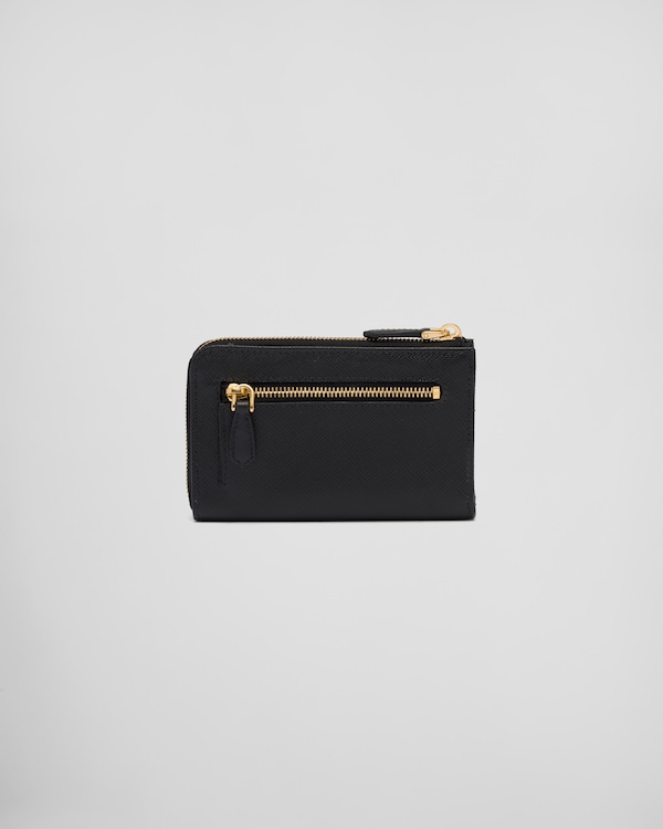 Saffiano leather keychain - Black Saffiano leather keychain - Black