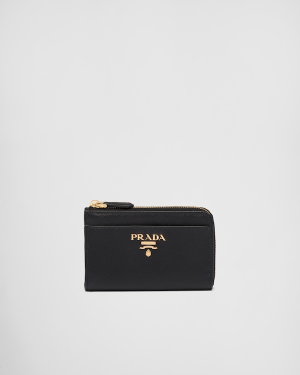 Saffiano leather keychain - Black Saffiano leather keychain - Black