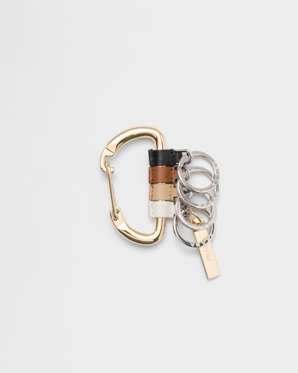Leather and metal keychain - F0B7K Leather and metal keychain - F0B7K