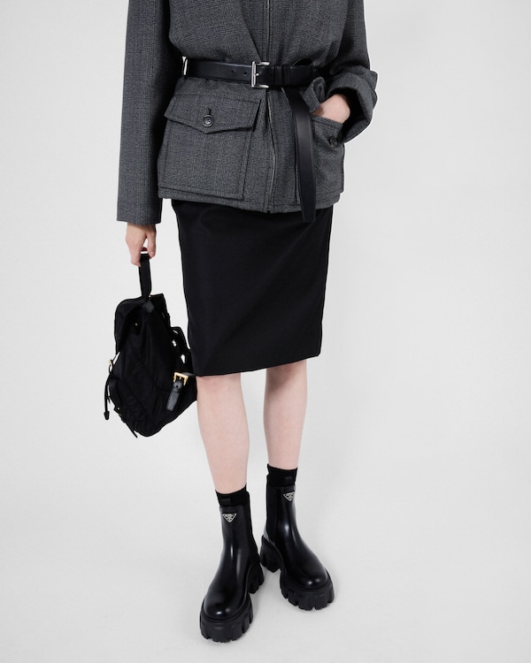 Monolith brushed leather Chelsea boots - Black Monolith brushed leather Chelsea boots - Black