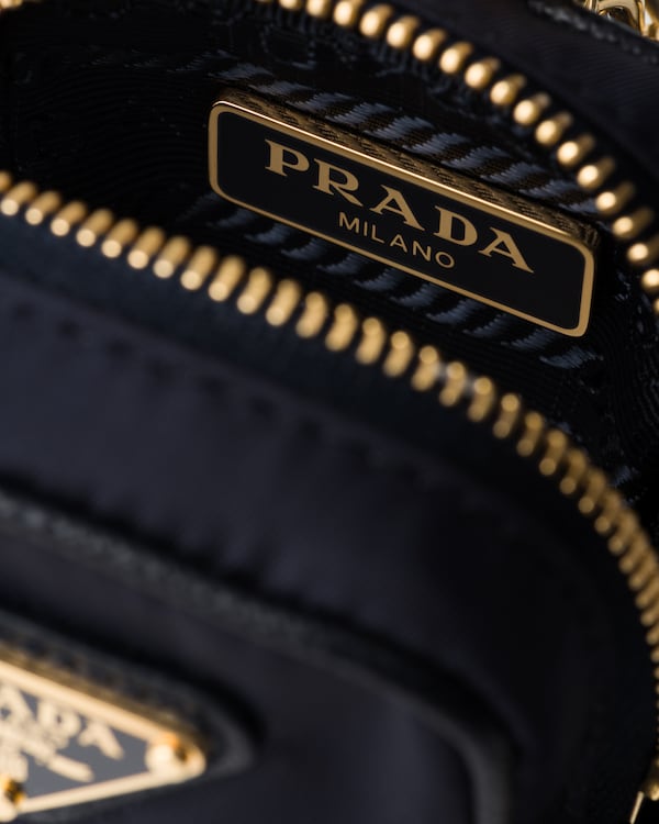 Prada Re-Edition 1978 Re-Nylon mini-pouch with keychain - Blue Prada Re-Edition 1978 Re-Nylon mini-pouch with keychain - Blue