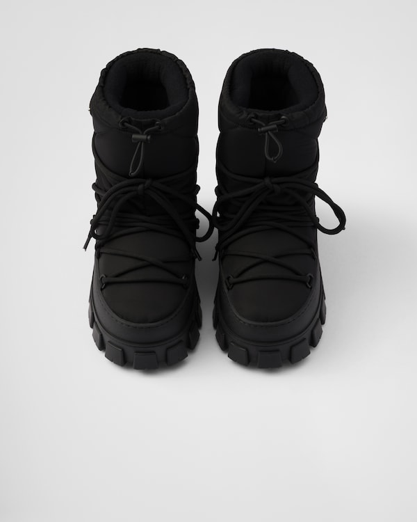 Re-Nylon gabardine après-ski boots - Black Re-Nylon gabardine après-ski boots - Black