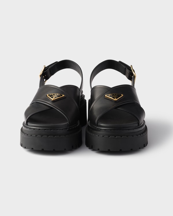 Leather sandals - Black Leather sandals - Black