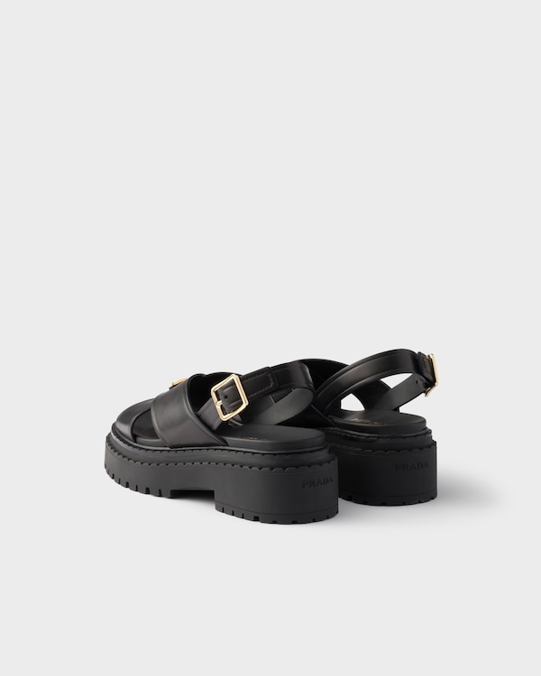 Leather sandals - Black Leather sandals - Black