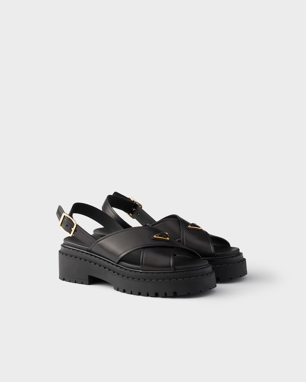 Leather sandals - Black Leather sandals - Black
