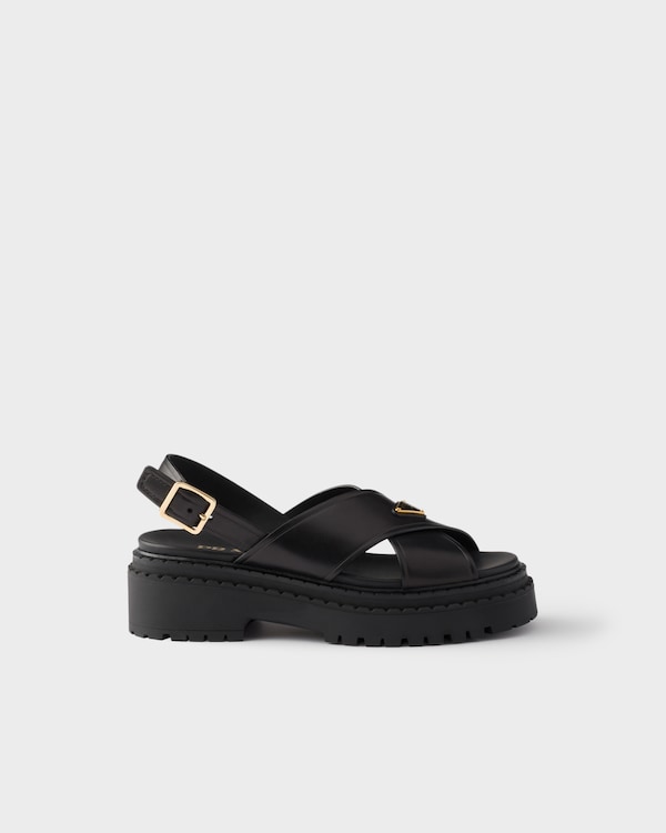 Leather sandals - Black Leather sandals - Black