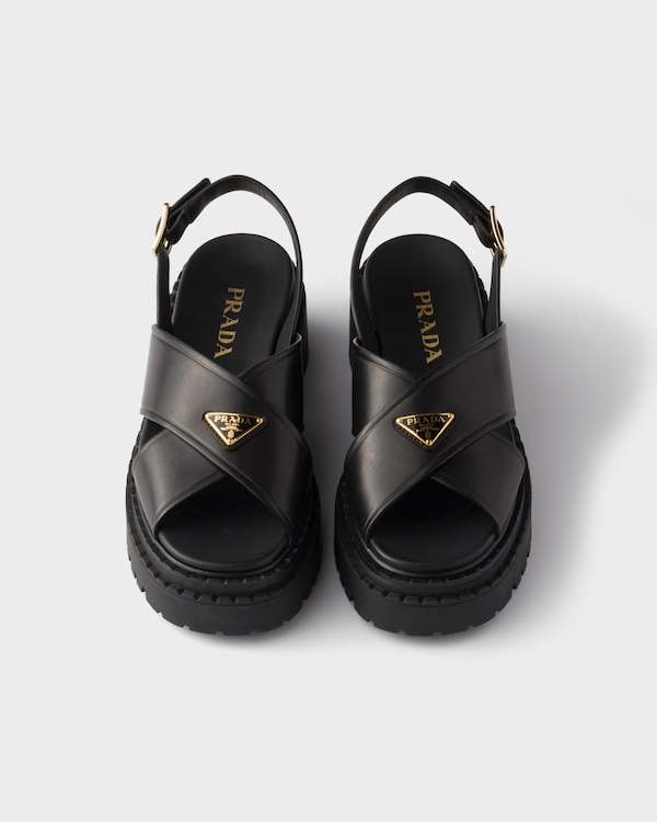 Leather sandals - Black Leather sandals - Black