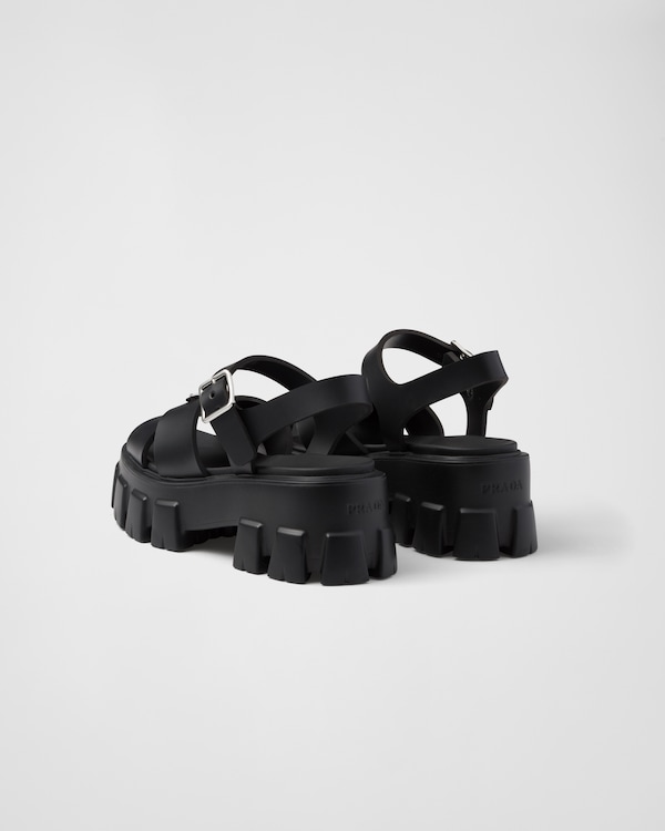 Monolith rubber sandals - Black Monolith rubber sandals - Black