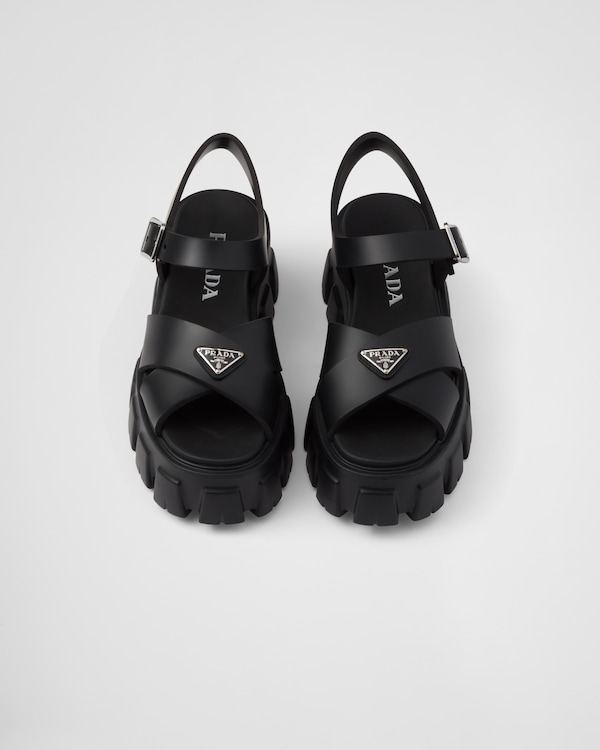 Monolith rubber sandals - Black Monolith rubber sandals - Black
