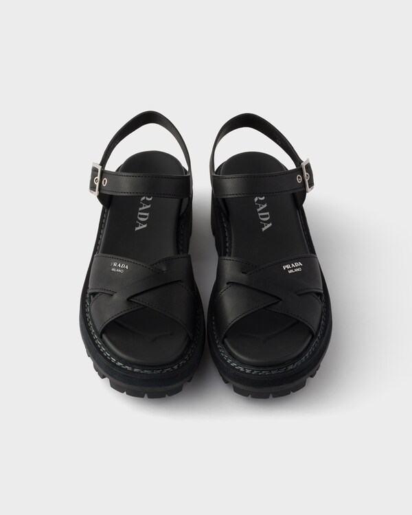 Leather sandals - Black Leather sandals - Black