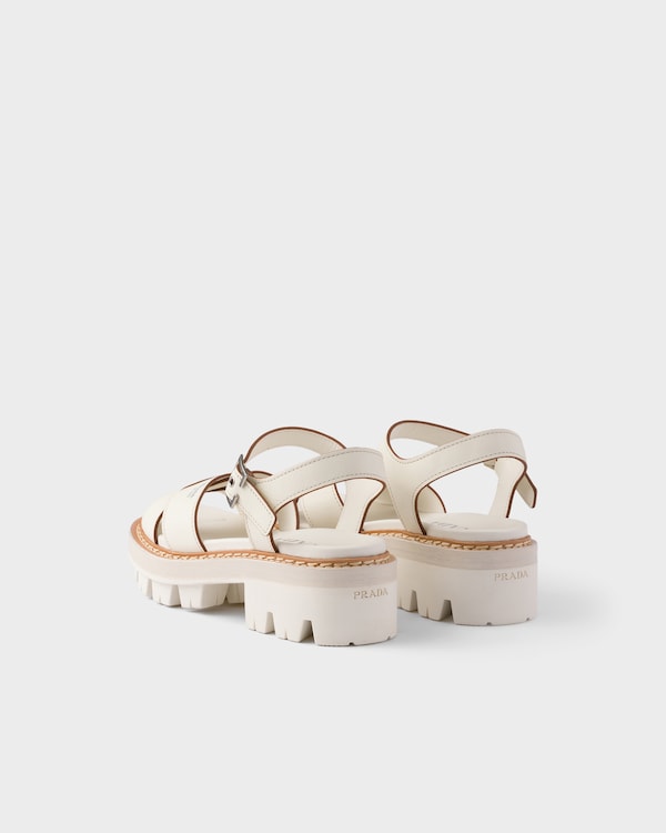 Leather sandals - Chalk White Leather sandals - Chalk White