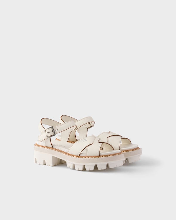 Leather sandals - Chalk White Leather sandals - Chalk White
