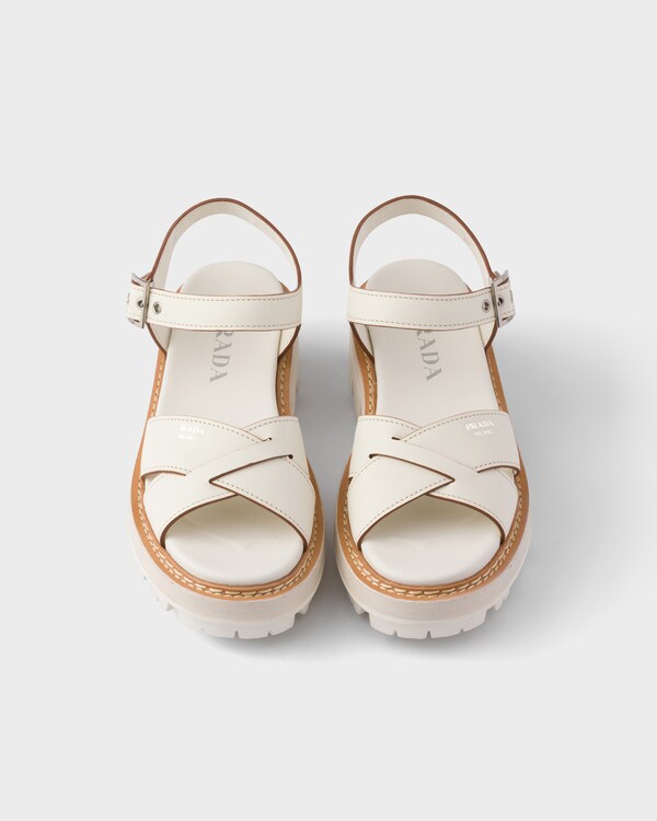 Leather sandals - Chalk White Leather sandals - Chalk White