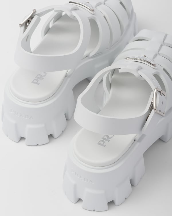 Rubber Monolith sandals - White Rubber Monolith sandals - White