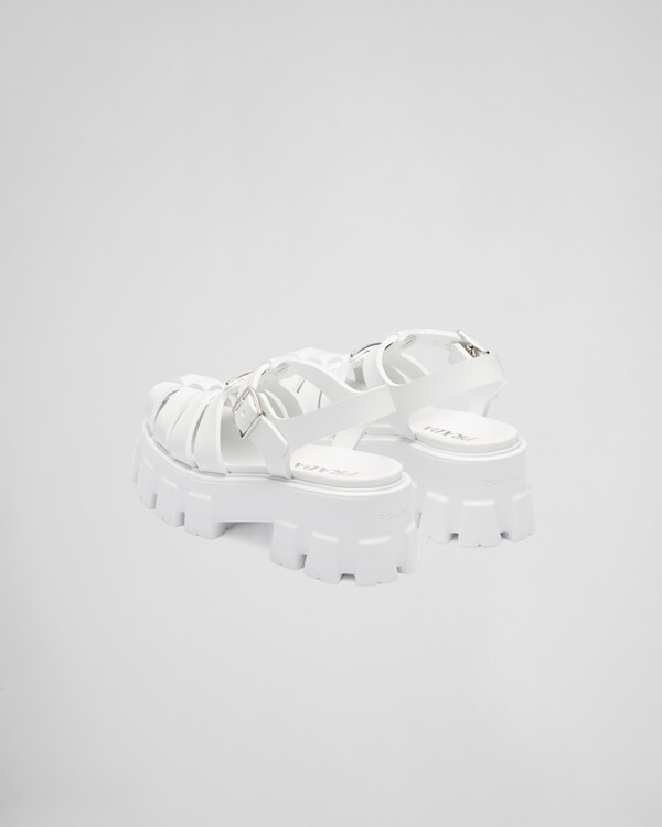 Rubber Monolith sandals - White Rubber Monolith sandals - White