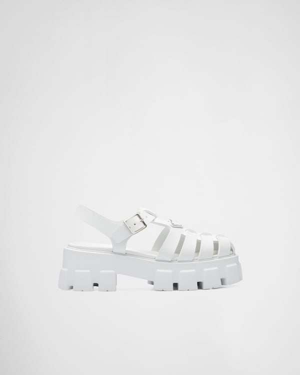 Rubber Monolith sandals - White Rubber Monolith sandals - White