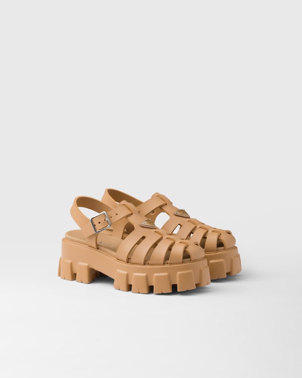 Rubber Monolith sandals - Barley Rubber Monolith sandals - Barley