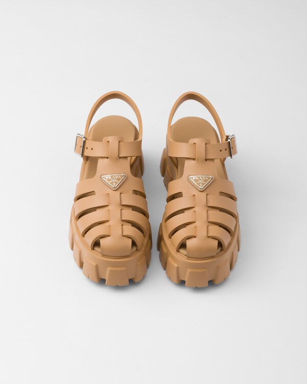 Rubber Monolith sandals - Barley Rubber Monolith sandals - Barley