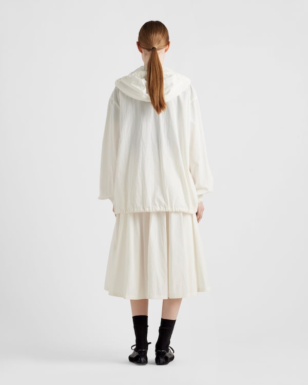 Technical pongé skirt - Ivory Technical pongé skirt - Ivory