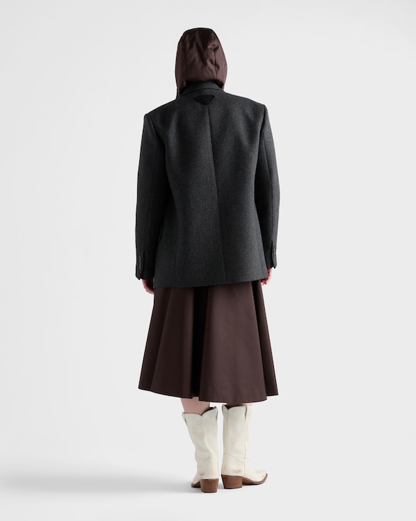 Re-Nylon circle skirt - Dark Brown Re-Nylon circle skirt - Dark Brown