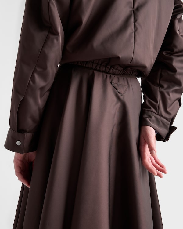 Re-Nylon circle skirt - Dark Brown Re-Nylon circle skirt - Dark Brown