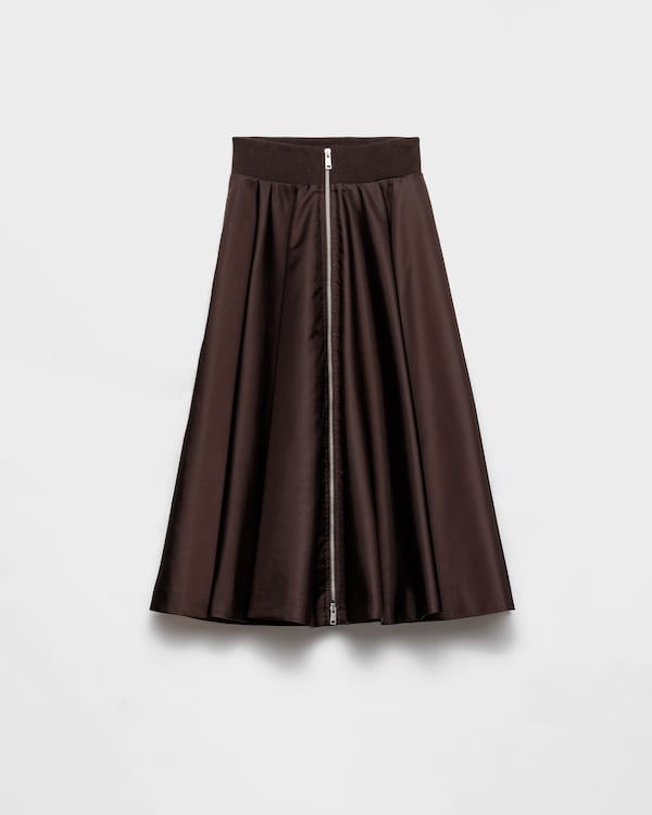 Re-Nylon circle skirt - Dark Brown Re-Nylon circle skirt - Dark Brown