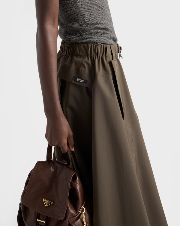Technical fabric circle skirt - Selva Green Technical fabric circle skirt - Selva Green