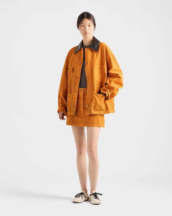 Canvas miniskirt - Orange Canvas miniskirt - Orange