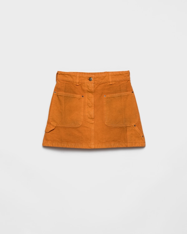 Canvas miniskirt - Orange Canvas miniskirt - Orange