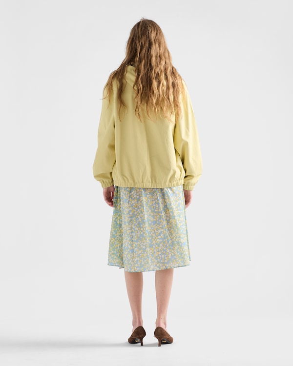 Full floral print Re-Nylon skirt - Cream Full floral print Re-Nylon skirt - Cream