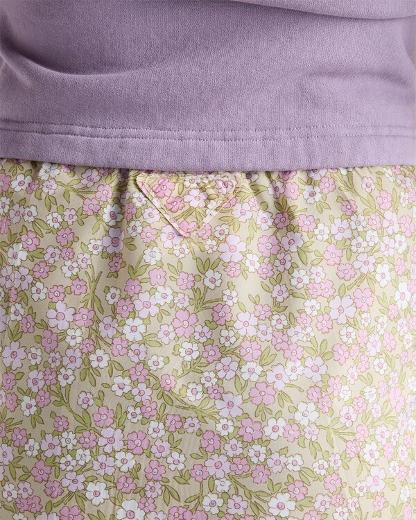 Floral print Re-Nylon midi-skirt - Alabaster Pink Floral print Re-Nylon midi-skirt - Alabaster Pink