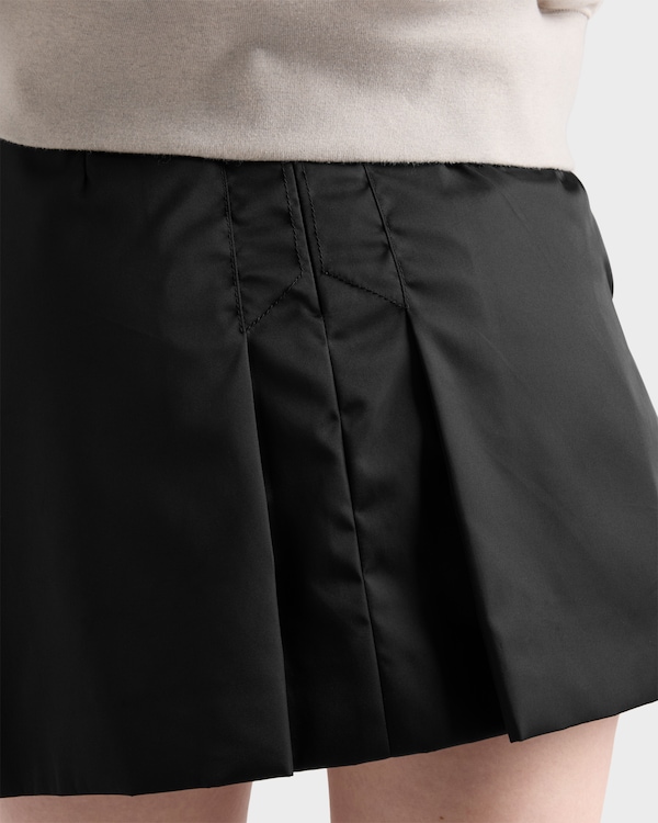Re-Nylon miniskirt - Black Re-Nylon miniskirt - Black
