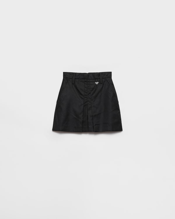 Re-Nylon miniskirt - Black Re-Nylon miniskirt - Black