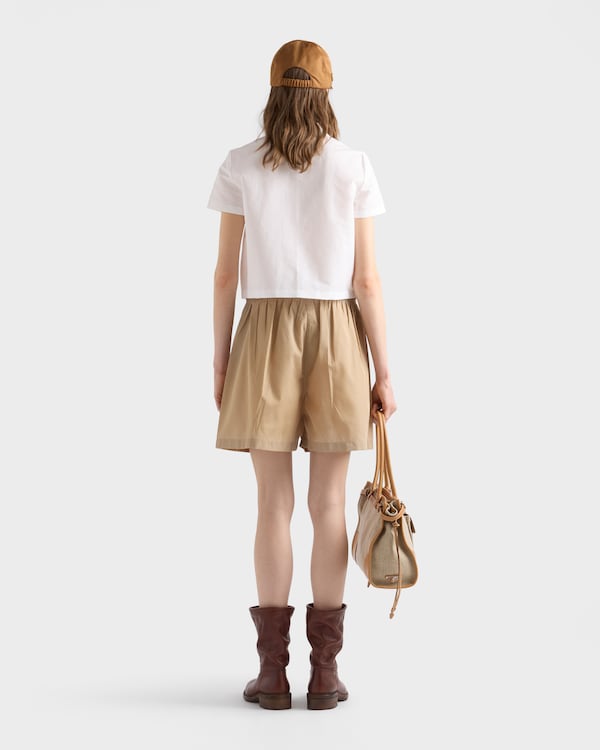 Washed Re-Nylon shorts - Camel Brown Washed Re-Nylon shorts - Camel Brown