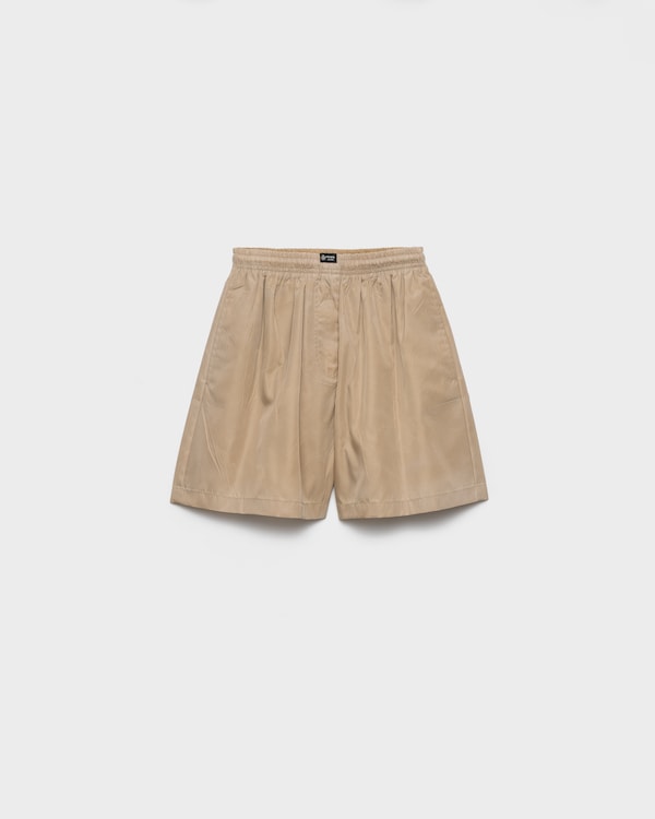 Washed Re-Nylon shorts - Camel Brown Washed Re-Nylon shorts - Camel Brown