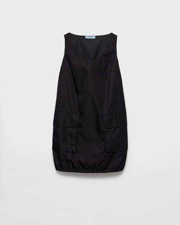 Sleeveless Re-Nylon dress - Black Sleeveless Re-Nylon dress - Black