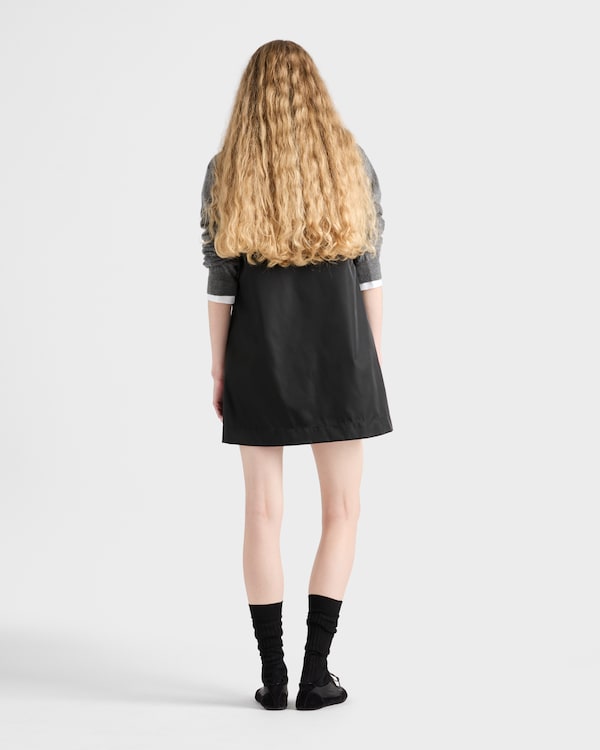 Re-Nylon mini-dress - Black Re-Nylon mini-dress - Black